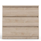 Alaska 3 Drawer Jackson Hickory Oak Chest of Drawer - FurniComp