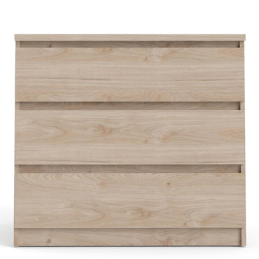 Alaska 3 Drawer Jackson Hickory Oak Chest of Drawer - FurniComp