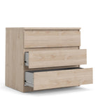 Alaska 3 Drawer Jackson Hickory Oak Chest of Drawer - FurniComp