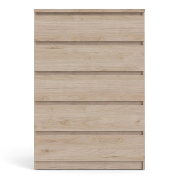 Alaska 5 Drawer Jackson Hickory Oak Chest of Drawer - FurniComp