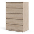 Alaska 5 Drawer Jackson Hickory Oak Chest of Drawer - FurniComp