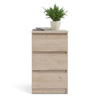Alaska Jackson Hickory Oak 3 Drawer Bedside - FurniComp
