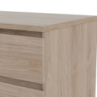 Alaska Wide Jackson Hickory Oak 6 Drawers (3+3) Chest of Drawer - FurniComp