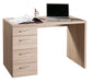 Alba 4 Drawer Sonoma Oak Small Home Office Desk - FurniComp