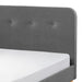 Andor Grey Fabric Curved Retro Bed - FurniComp