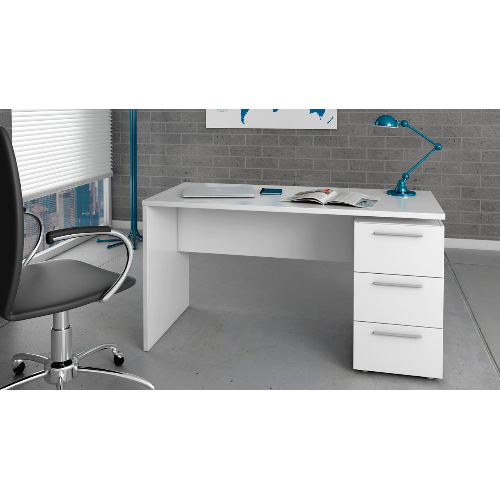Arco Artic White Home Office Computer Desk - FurniComp