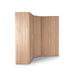 Aria 1 Door Oak Corner Wardrobe - FurniComp