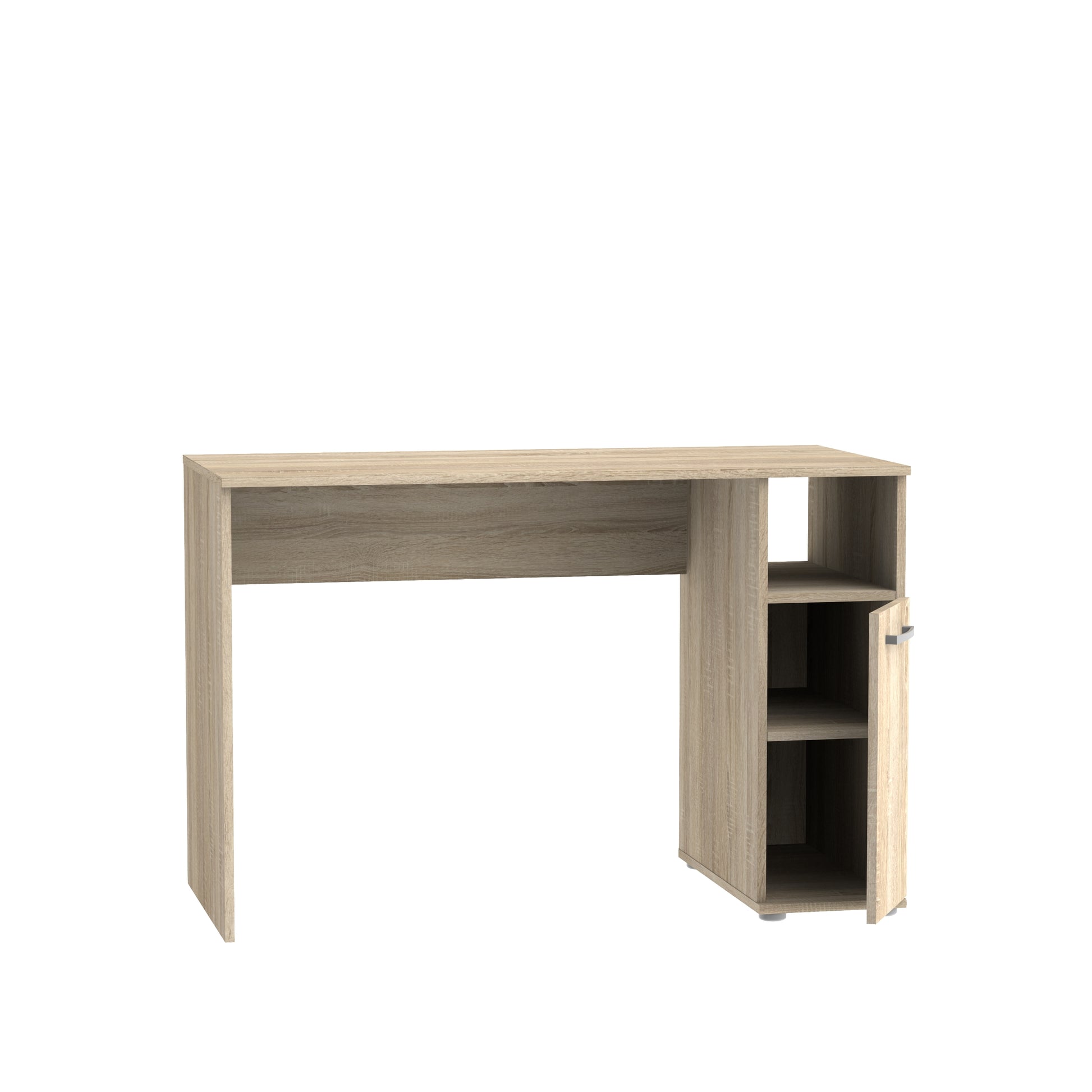 Arlo 1 Door Small Oak Desk Study Table - FurniComp