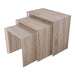 Aspire 3 Piece Natural Effect Nest Of Tables - FurniComp