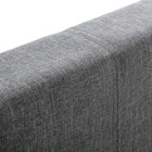Aversa Light Grey Fabric Standard Bed - FurniComp