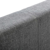Aversa Light Grey Fabric Standard Bed - FurniComp