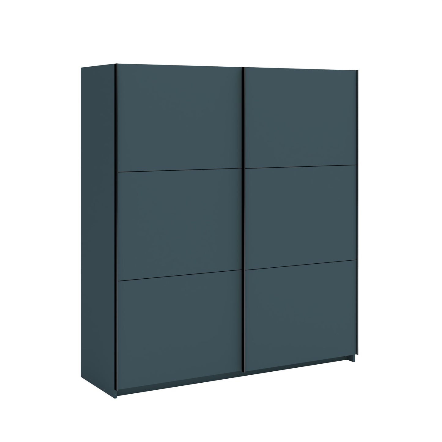 Axel 2 Door 180cm Anthracite Sliding Door Wardrobe - FurniComp