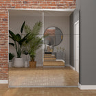Axel 2 Door 180cm White Full Mirrored Sliding Door Wardrobe - FurniComp