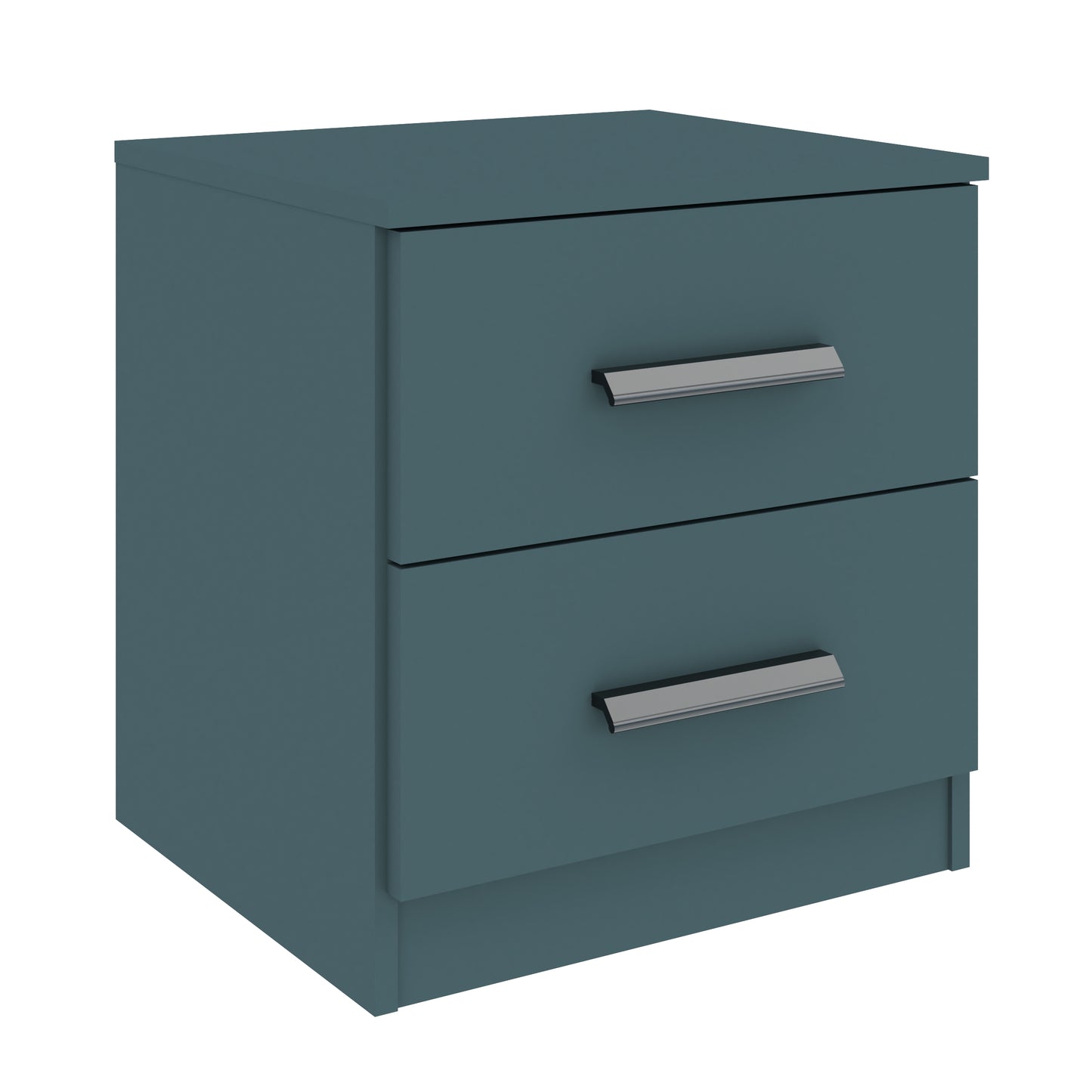 Axel 2 Drawer Anthracite Bedside Cabinet - FurniComp