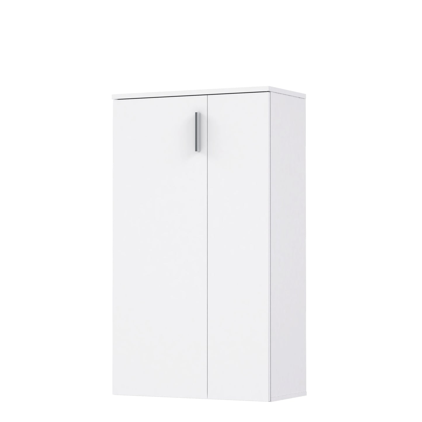 Basix White 20 Pair Large Shoe Storage Cabinet - FurniComp