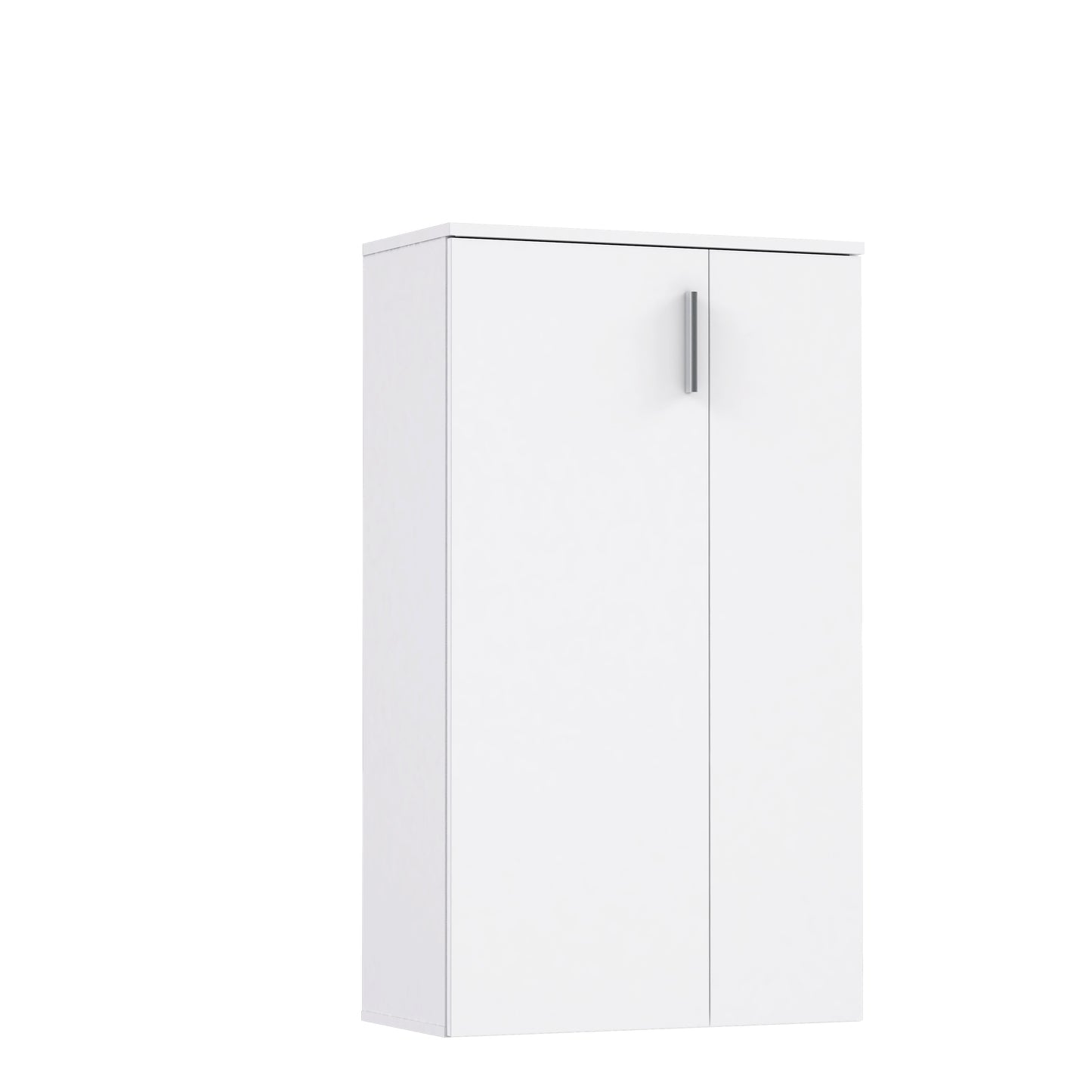 Basix White 20 Pair Large Shoe Storage Cabinet - FurniComp