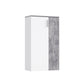 Basix White and Grey 20 Pair Large Shoe Storage Cabinet - FurniComp