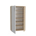 Basix White and Oak 20 Pair Large Shoe Storage Cabinet - FurniComp