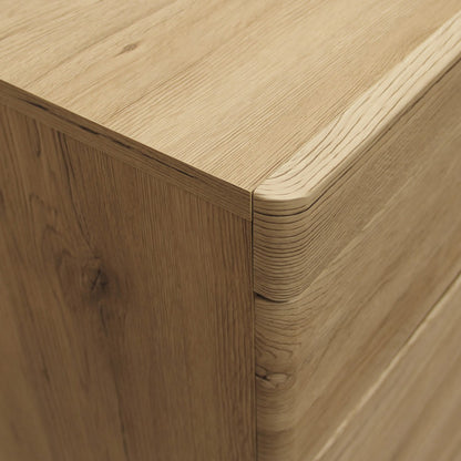 Beckenham Oak 4 + 4 Wide Chest of Drawers - FurniComp