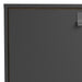 Bergen 2 Door 2 Drawer Matt Black and Oak Sideboard - FurniComp