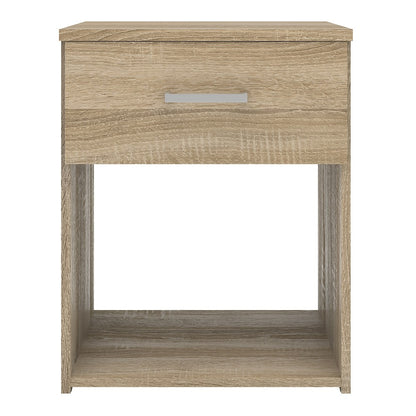 Best 1 Drawer Oak Bedside - FurniComp