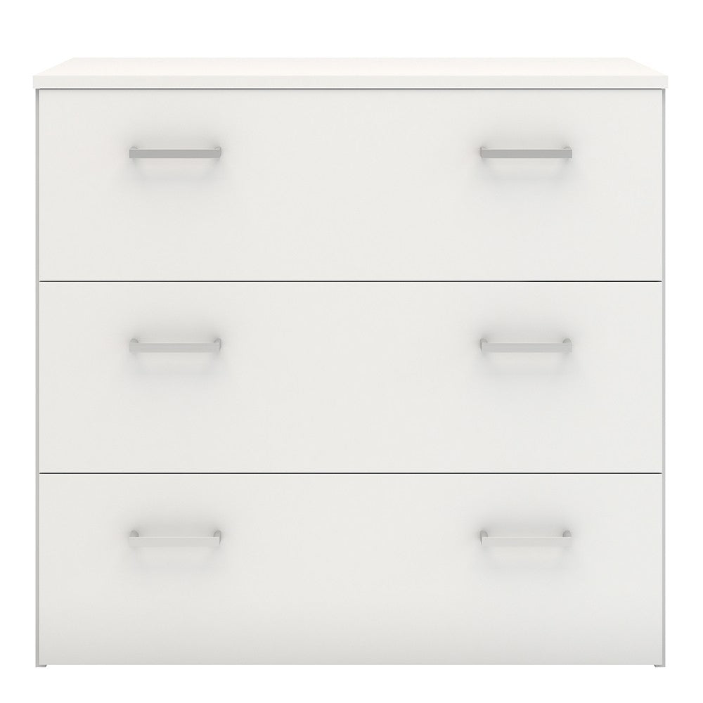 Best 3 Drawers White Chest of Drawer - FurniComp