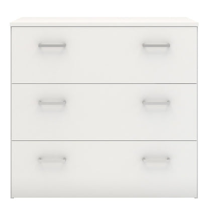 Best 3 Drawers White Chest of Drawer - FurniComp