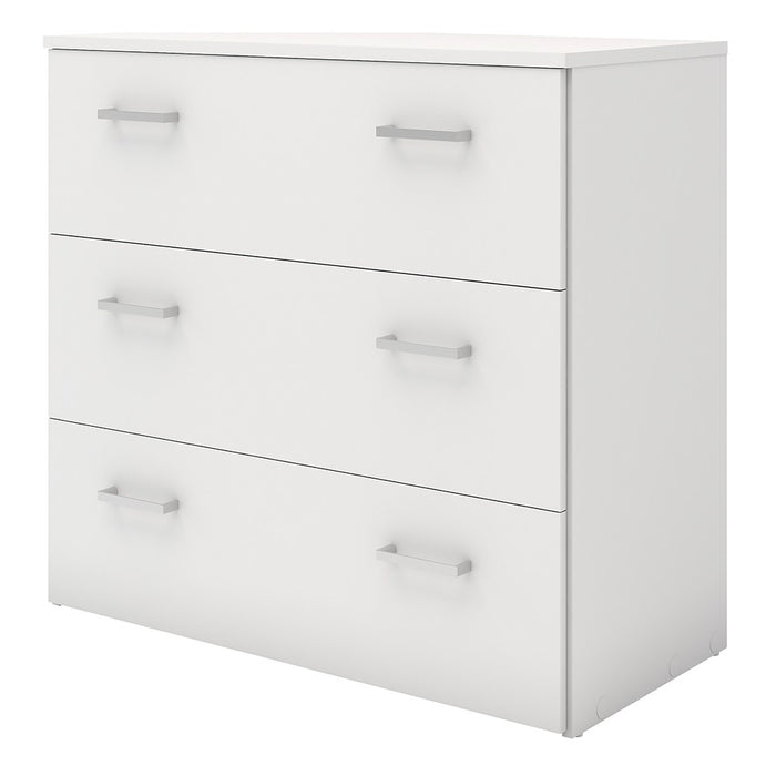 Best 3 Drawers White Chest of Drawer - FurniComp