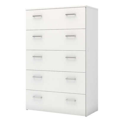Best 5 Drawers White Chest of Drawer - FurniComp