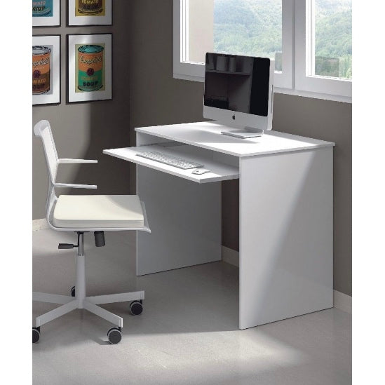 Blanc White Computer Desk PC Study Table - FurniComp