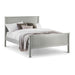 Bronx Dove Grey Lacquered Wooden Bed Frame - FurniComp