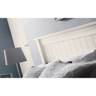 Bronx Surf White Lacquered Wooden Bed Frame - FurniComp