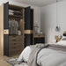 Buckingham Stirling Oak 1 Drawer Bedside with Open Shelf (LH) - FurniComp