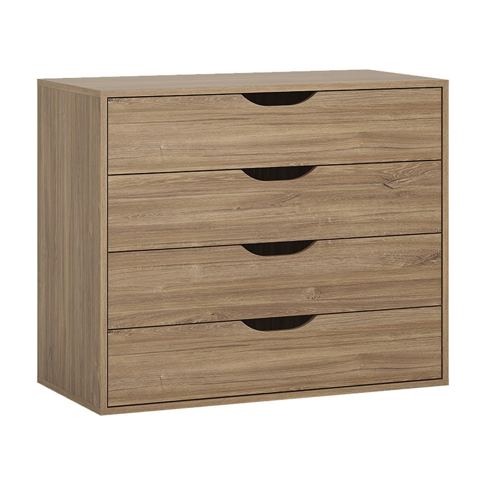 Buckingham Stirling Oak 4 Drawer Chest of Drawer - FurniComp