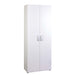 Capri 2 Door Multi-Purpose Tall White Utility Storage Cupboard - FurniComp