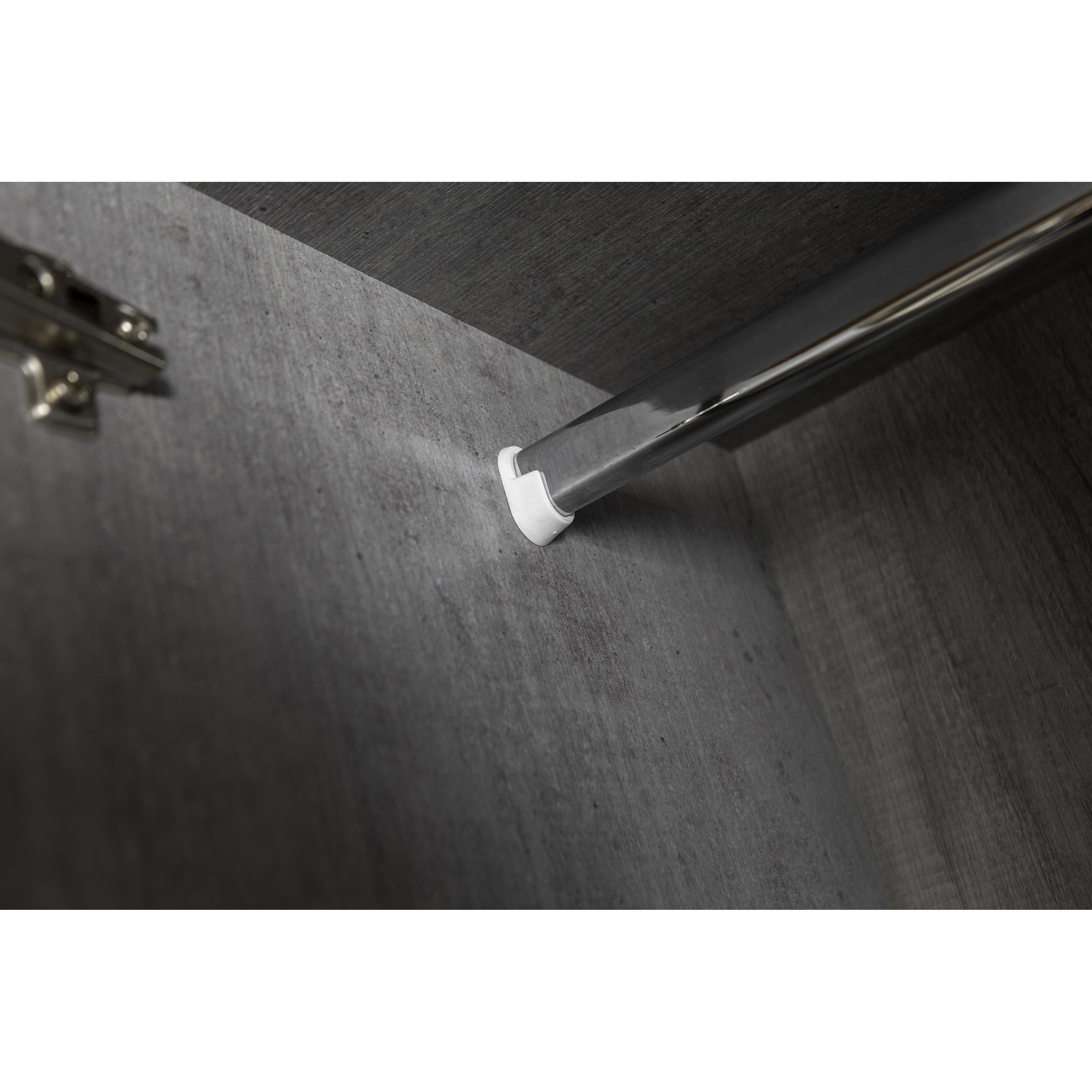 Capri 3 Door 2 Drawer Concrete Grey Wardrobe - FurniComp