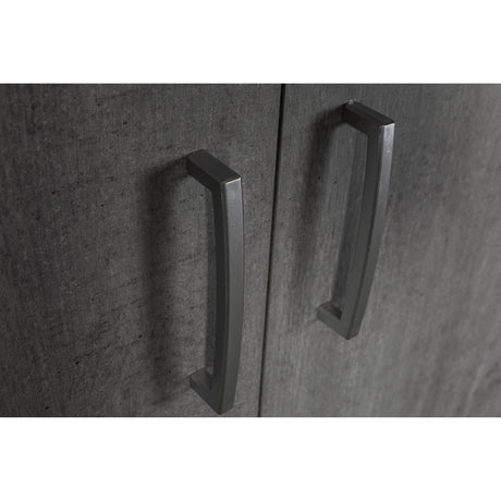 Capri 3 Door 2 Drawer Concrete Grey Wardrobe - FurniComp
