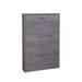 Capri 3 Drawer Concrete Grey Compact Shoe Storage Cabinet - FurniComp