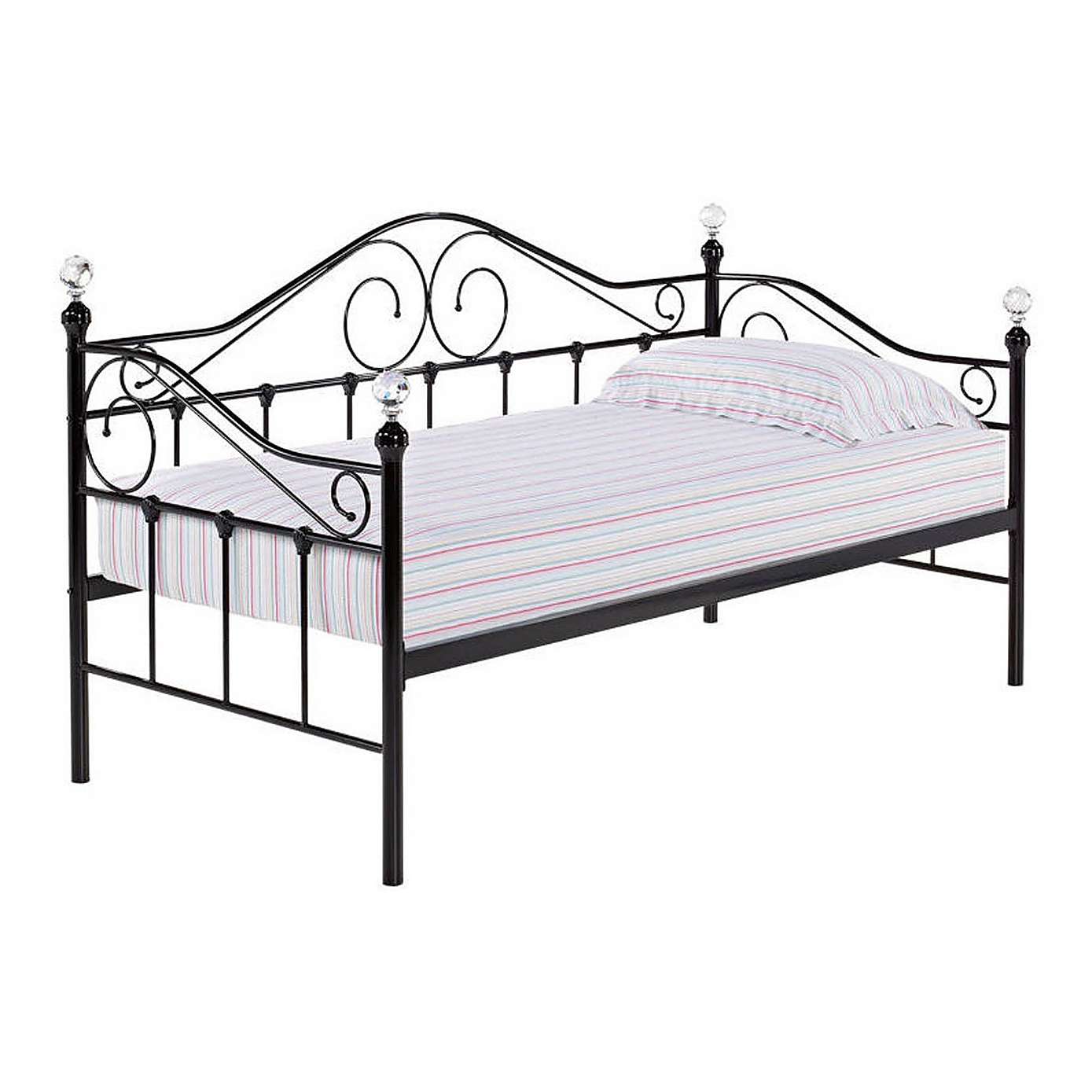 Claire Black Metal Frame Bed - FurniComp