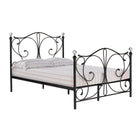 Claire Black Metal Frame Bed - FurniComp