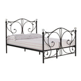 Claire Black Metal Frame Bed - FurniComp