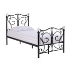 Claire Black Metal Frame Bed - FurniComp