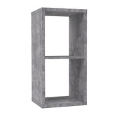 Cora 2 Tier Lamp Table/Bookcase in Concrete Grey - FurniComp
