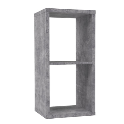 Cora 2 Tier Lamp Table/Bookcase in Concrete Grey - FurniComp