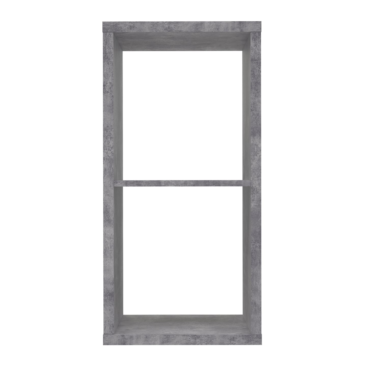 Cora 2 Tier Lamp Table/Bookcase in Concrete Grey - FurniComp