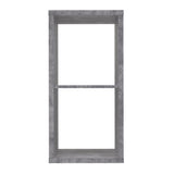Cora 2 Tier Lamp Table/Bookcase in Concrete Grey - FurniComp