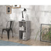 Cora 2 Tier Lamp Table/Bookcase in Concrete Grey - FurniComp