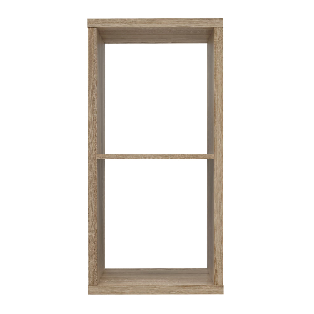 Cora 2 Tier Lamp Table/Bookcase in Sonoma Oak - FurniComp