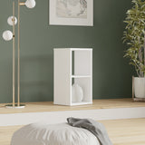 Cora 2 Tier Lamp Table/Bookcase in White - FurniComp