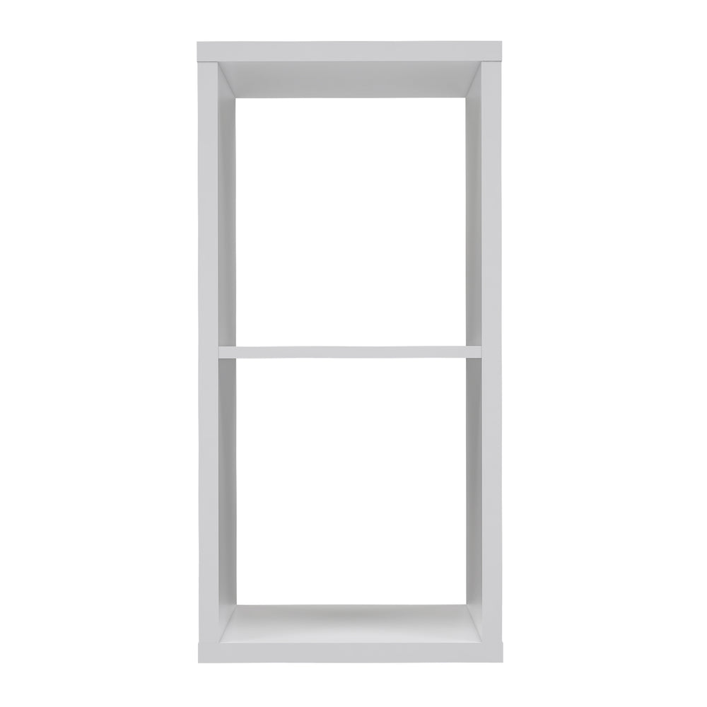 Cora 2 Tier Lamp Table/Bookcase in White - FurniComp